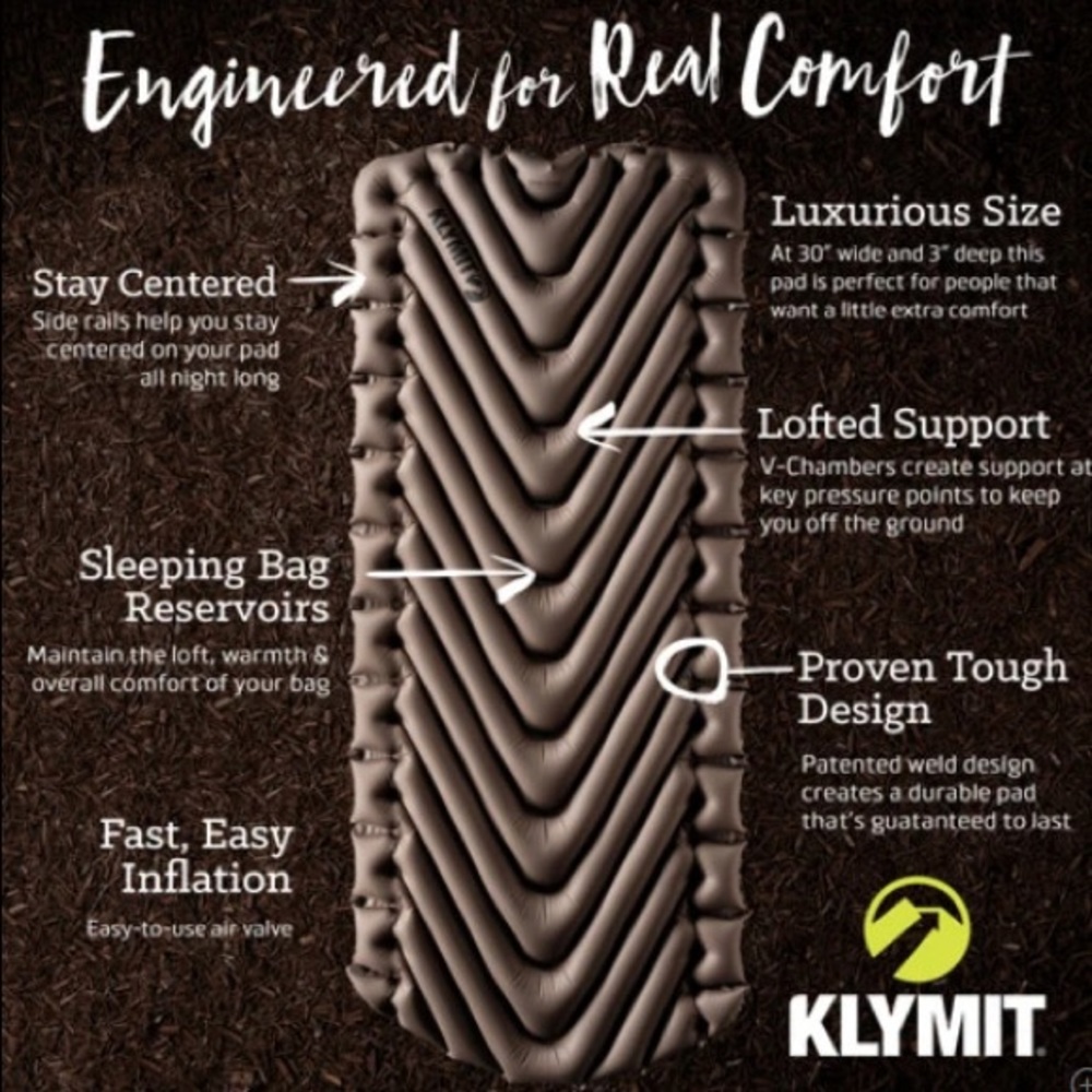 Klymit Sleeping Pad. Great for camping.